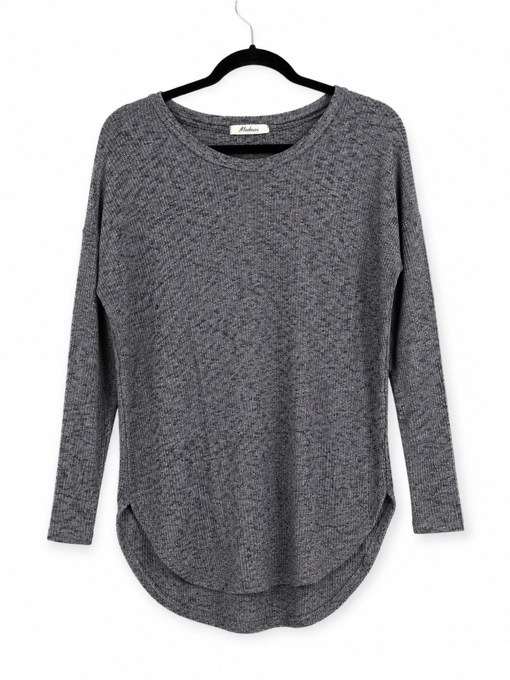 Women's Long-Sleeve Crewneck Top - Heather Gray